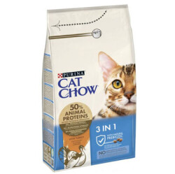 Cat Chow 3in1 Hindi Etli Yetişkin Kedi Kuru Maması 1,5 Kg - CAT CHOW