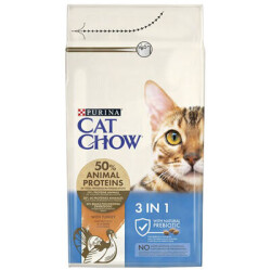 Cat Chow 3in1 Hindi Etli Yetişkin Kedi Kuru Maması 15 Kg - CAT CHOW