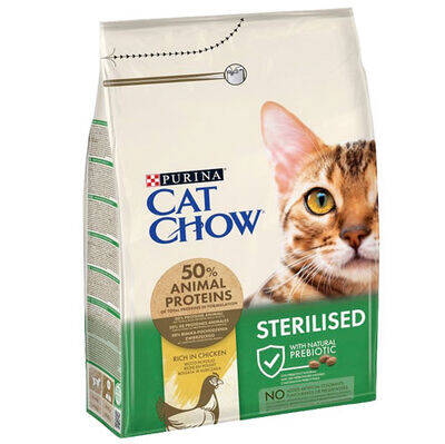 Cat Chow Tavuk Etli Kısırlaştırılmış Kedi Maması 3 Kg - 1