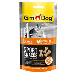 Gimdog Sport Snacks Kümes Hayvanı L-Carnitinli Tahılsız Ödül Tableti 60 Gr - GIMDOG