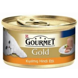 Gourmet Gold Kıyılmış Hindi Etli Kedi Konservesi 85 Gr - GOURMET GOLD