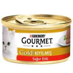 Gourmet Gold Kıyılmış Sığır Etli Kedi Maması 85 Gr - GOURMET GOLD