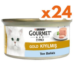 Gourmet Gold Kıyılmış Ton Balıklı Kedi Konservesi 85 Gr - (24 Adet) - GOURMET GOLD