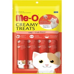 Me-O Creamy Treats Yengeçli ve Tavuklu Ek Besin ve Kedi Ödülü 60 Gr ( 4 x 15 Gr ) - ME-O