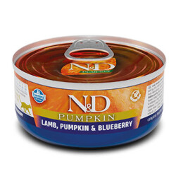 ND 2109 Pumpkin Balkabak ve Kuzu Etli Kedi Konservesi 70 Gr - N&D