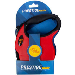 Polo Prestige Kırmızı Otomatik Şerit Küçük Irk Köpek Tasması 3 Mt XSmall - POLO