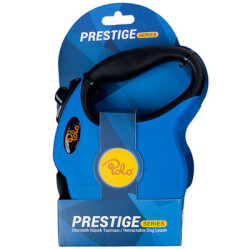 Polo Prestige Mavi Otomatik Şerit Orta Irk Köpek Tasması 5 Mt Medium - POLO