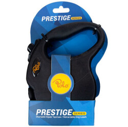 Polo Prestige Siyah Otomatik Şerit Küçük Irk Köpek Tasması 3 Mt XSmall - POLO
