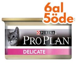Pro Plan Delicate Hassas Hindi Etli Kedi Konservesi 85 Gr - 6 Al 5 Öde - PRO PLAN