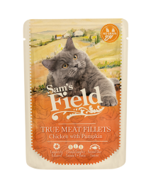 SF cat pouch Chicken Fillets with pumpkin 85 g - SAMS FIELD