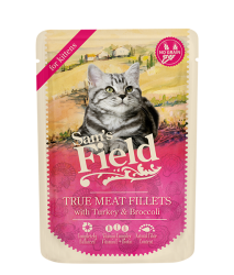 SF cat pouch for kittens with Turkey/broccoli 85 g - SAMS FIELD
