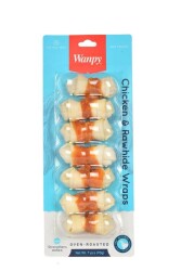 Wanpy Tavuk Sargılı 7'li Çiğneme Kemiği Köpek Ödülü 90gr - WANPY